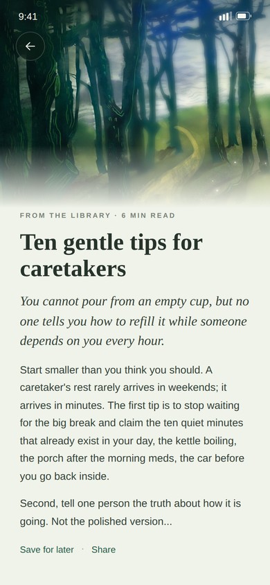 Passage 2026, article screen